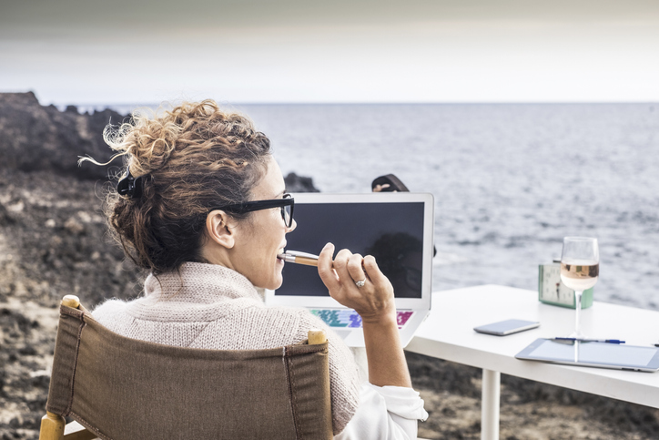 Digitaler Nomade Remote Arebiten